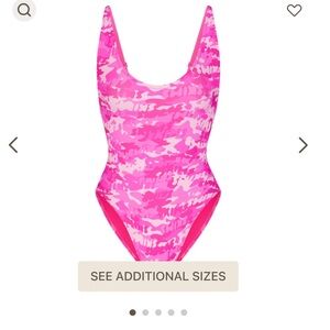 Skims pink camo one-piece